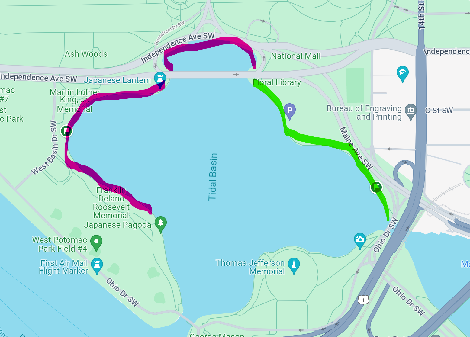 cherry blossoms dc march 29 2024 update map